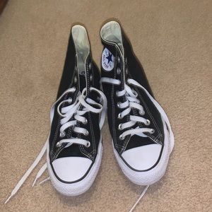 BLACK HIGHTOP CONVERSE!!
